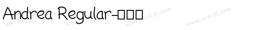 Andrea Regular字体转换